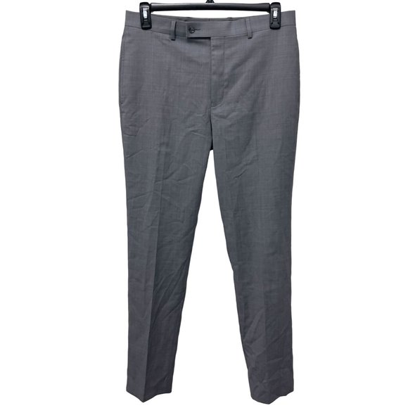 CALVIN KLEIN - Jerome Medium Grey Slim Fit Pants - 33W x 32L (New Without Tags) - Picture 2 of 5